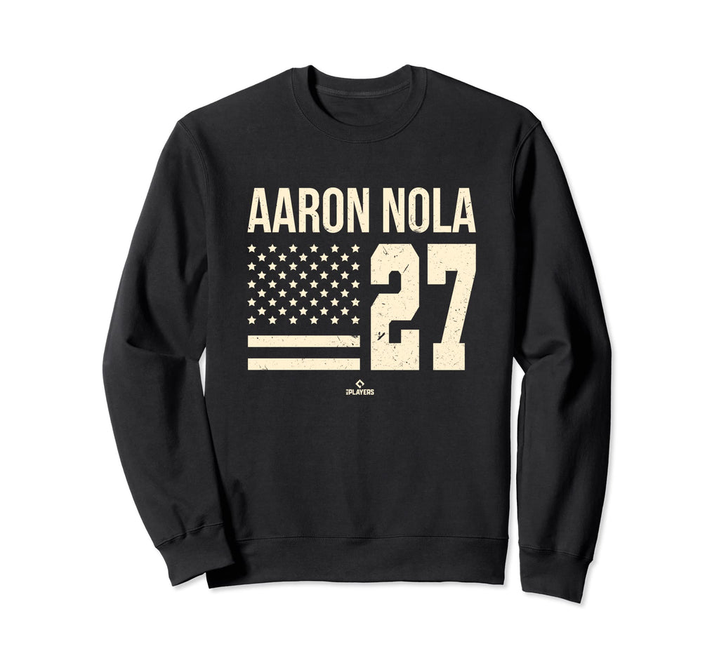Aaron Nola Flag Mlbpa Philadelphia Sweatshirt - Graphic Print Unisex - T-Shirt, Sweatshirt, Hoodie
