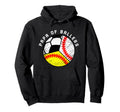 Papa Ballers Funny Baseball Hoodie - Fun Novelty Design for Adults - T-Shirt, Sweatshirt, Hoodie