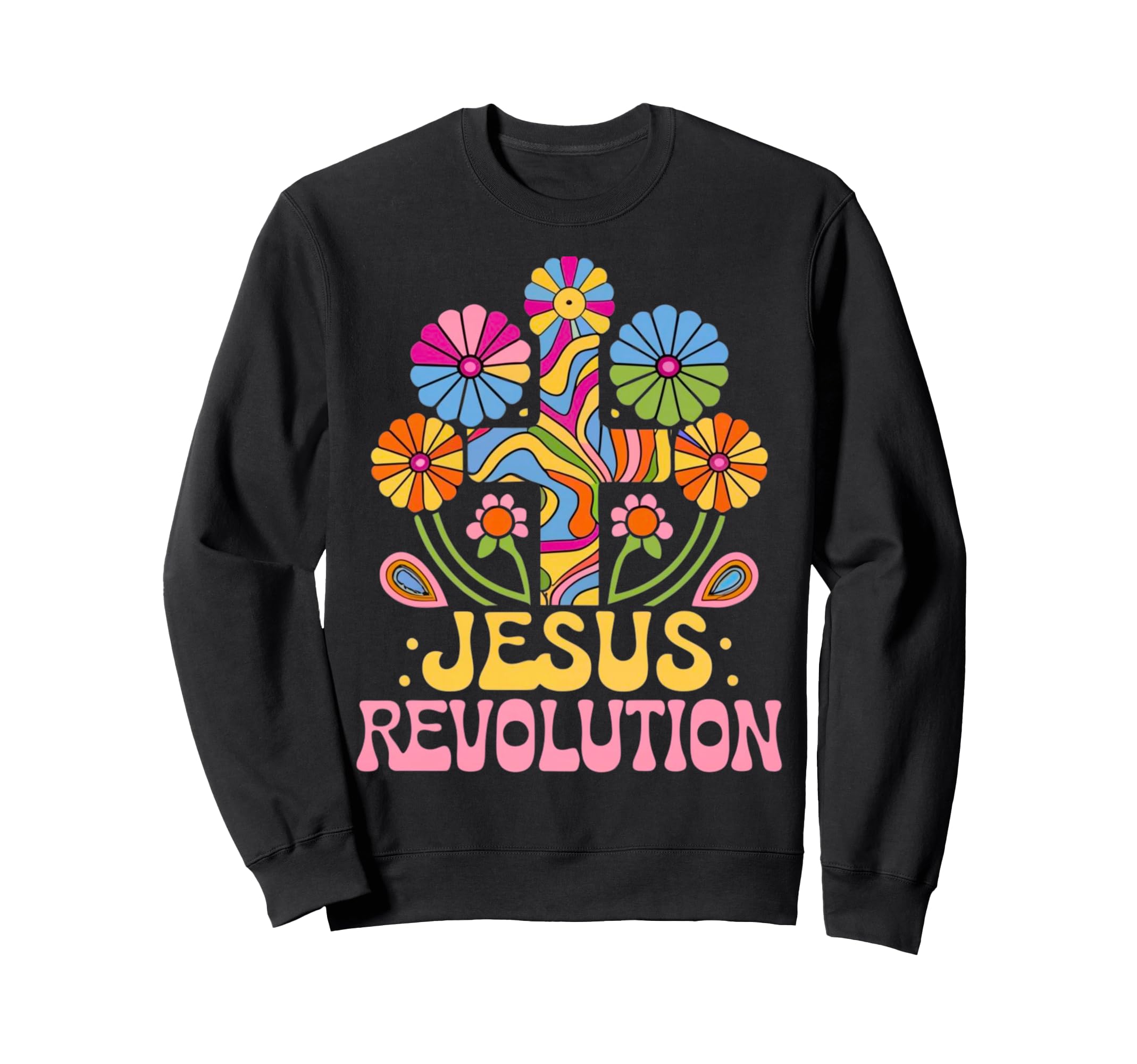Jesus Revolution Christian Faith Sweatshirt - Unique Graphic Men Women - T-Shirt, Sweatshirt, Hoodie
