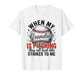 When My Grandson Is Pitching Baseball T-Shirt - Custom Art Print Men Women - T-Shirt, Sweatshirt, Hoodie