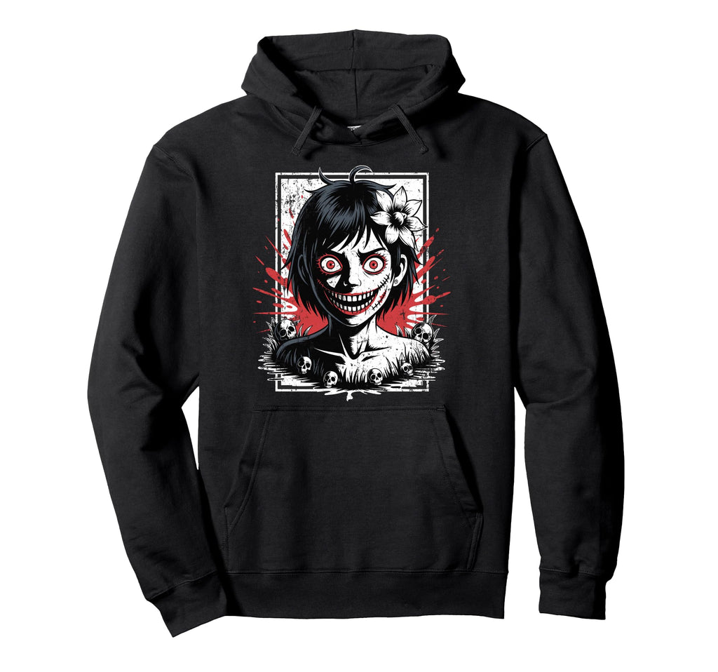 Japanese Horror Anime Manga Japan Y2K Hoodie - Minimalist Print Unisex - T-Shirt, Sweatshirt, Hoodie