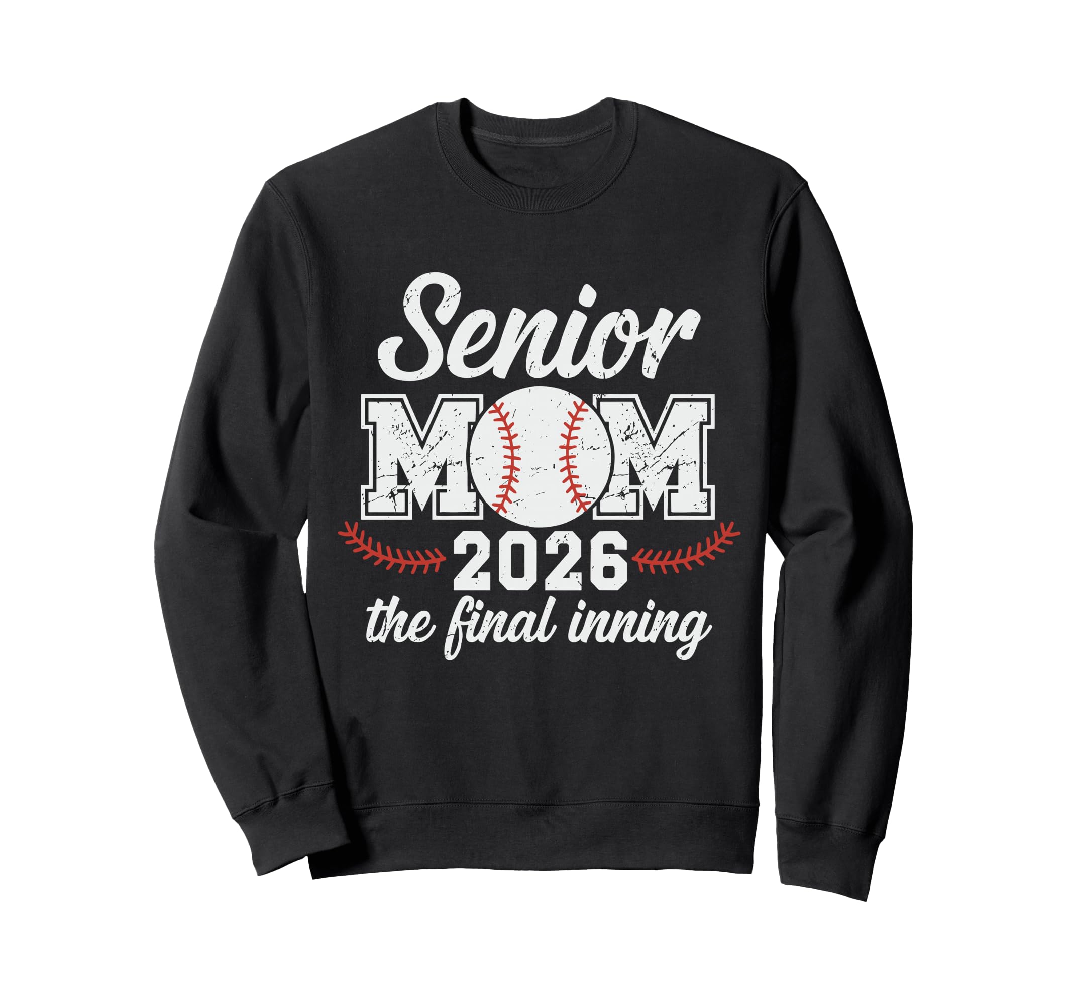 Senior Mom 2026 Baseball Final Inning Sweatshirt - Custom Art Print Unisex - T-Shirt, Sweatshirt, Hoodie