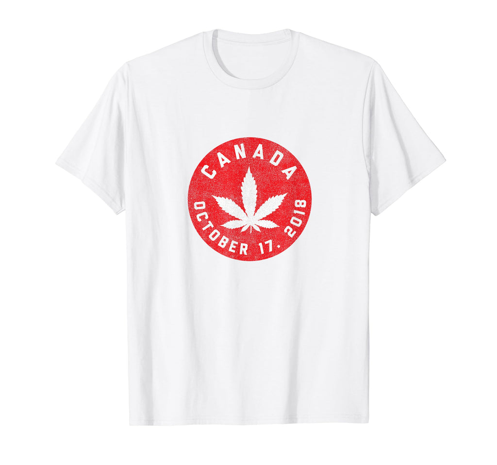 Canada Weed Flag Distressed Canada T-Shirt - Aesthetic Graphic Men Women - T-Shirt, Sweatshirt, Hoodie