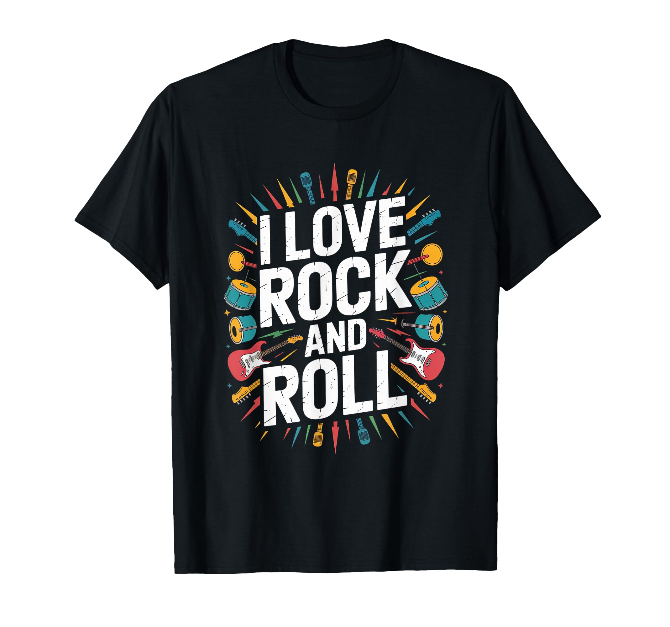 I Love Rock And Roll Iconic T-Shirt - Fun Novelty Design for Adults - T-Shirt, Sweatshirt, Hoodie