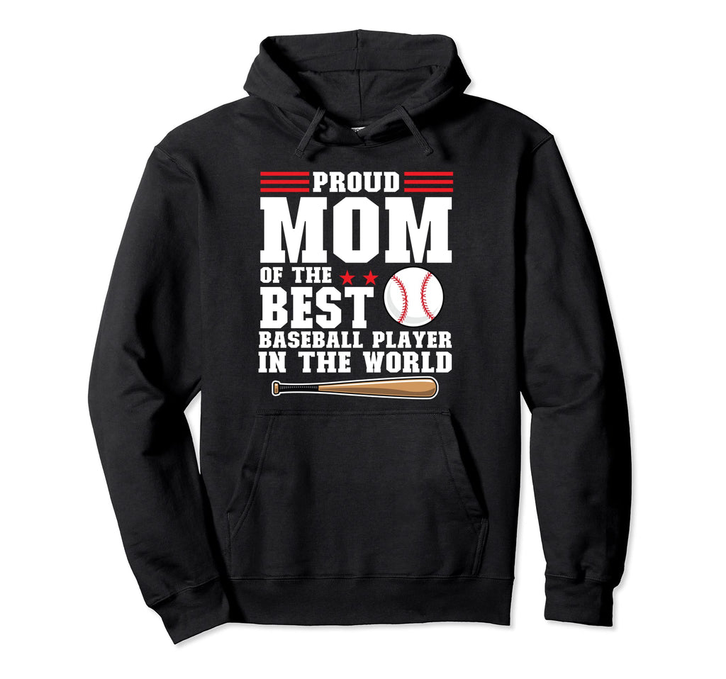 Proud Mom Awesome Baseball Baseball Hoodie - Streetwear Style for Adults - T-Shirt, Sweatshirt, Hoodie