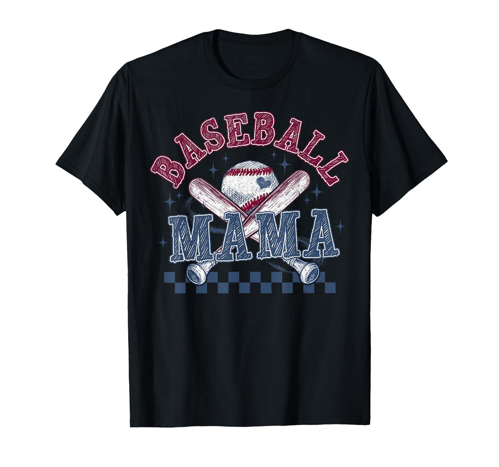 Baseball Mama T-Shirt - Unique Graphic Unisex - T-Shirt, Sweatshirt, Hoodie