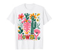 Boho Floral Cactus Wildflower T-Shirt - Minimalist Print for Adults - T-Shirt, Sweatshirt, Hoodie