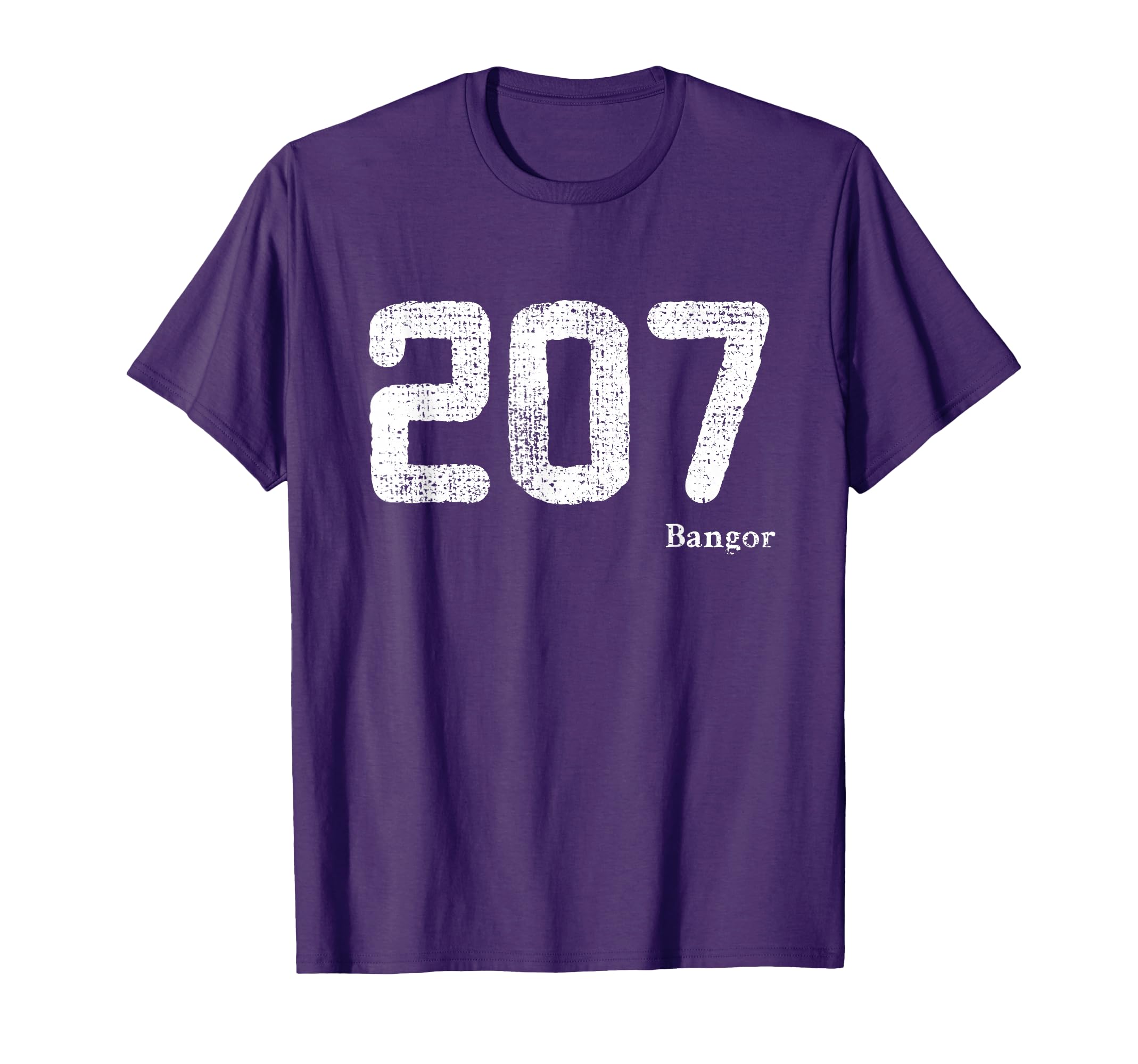 207 Area Code Distressed Bangor Maine T-Shirt - Novelty Apparel Men Women - T-Shirt, Sweatshirt, Hoodie