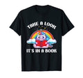 Reading Unicorn Take Its Book Rainbow T-Shirt - Aesthetic Graphic Men Women - T-Shirt, Sweatshirt, Hoodie