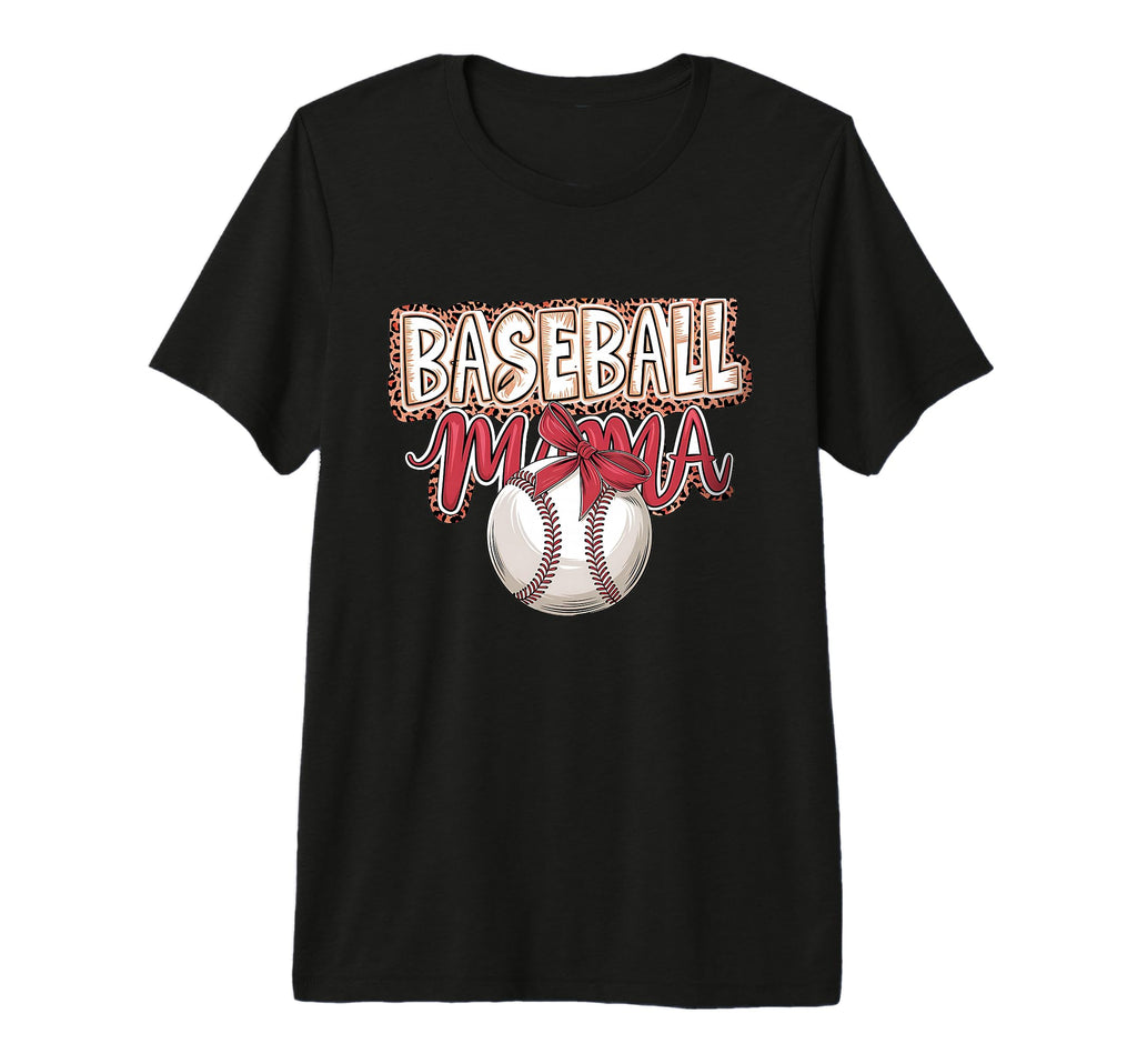Coquette American Baseball Mom Mama T-Shirt - Aesthetic Graphic for Adults - T-Shirt, Sweatshirt, Hoodie