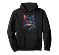 Cat Cyberpunk Cat Lover Cat Owner Hoodie - Casual Everyday Wear for Adults - T-Shirt, Sweatshirt, Hoodie