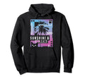 Sunshine And Cats 90S Vaporwave Hoodie - Fun Novelty Design for Adults - T-Shirt, Sweatshirt, Hoodie