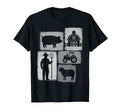Farmer Collage Farming Rancher Cowboy T-Shirt - Streetwear Style Men Women - T-Shirt, Sweatshirt, Hoodie