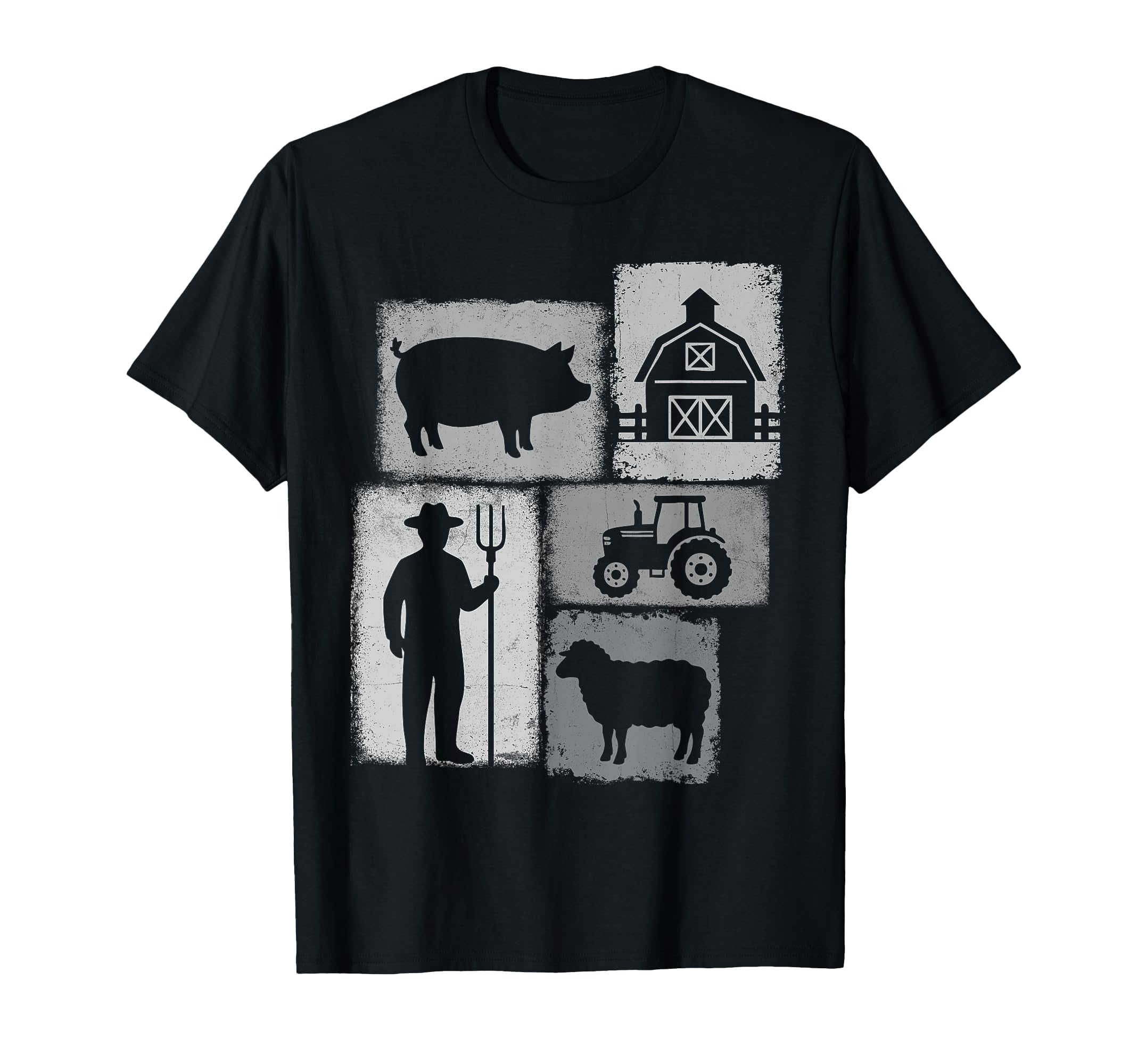 Farmer Collage Farming Rancher Cowboy T-Shirt - Streetwear Style Men Women - T-Shirt, Sweatshirt, Hoodie