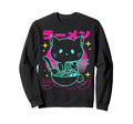 Anime Ramen Cat Japanese Noodles Sweatshirt - Novelty Apparel Men Women - T-Shirt, Sweatshirt, Hoodie