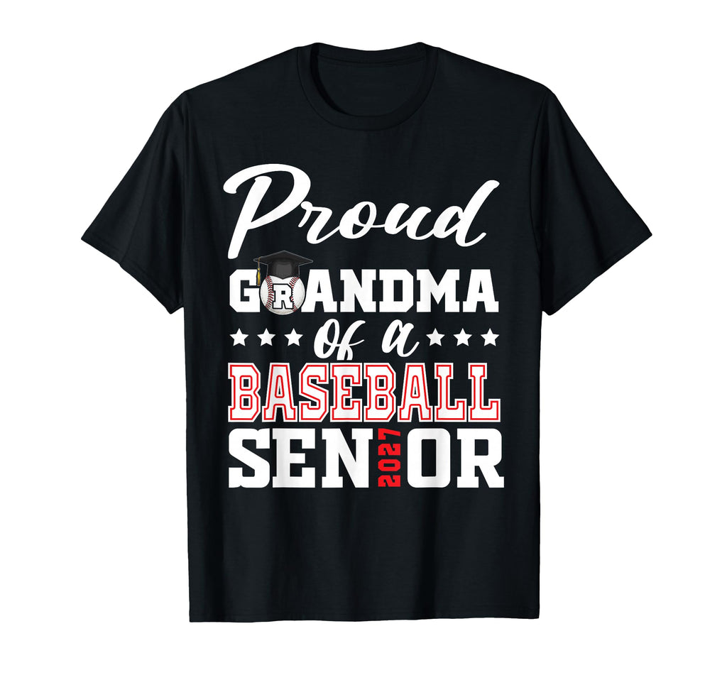 Proud Grandma Baseball Senior 2027 T-Shirt - Aesthetic Graphic for Adults - T-Shirt, Sweatshirt, Hoodie
