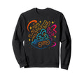Cosmic Cipher Hip Hop Flow Old Sweatshirt - Aesthetic Graphic for Adults - T-Shirt, Sweatshirt, Hoodie
