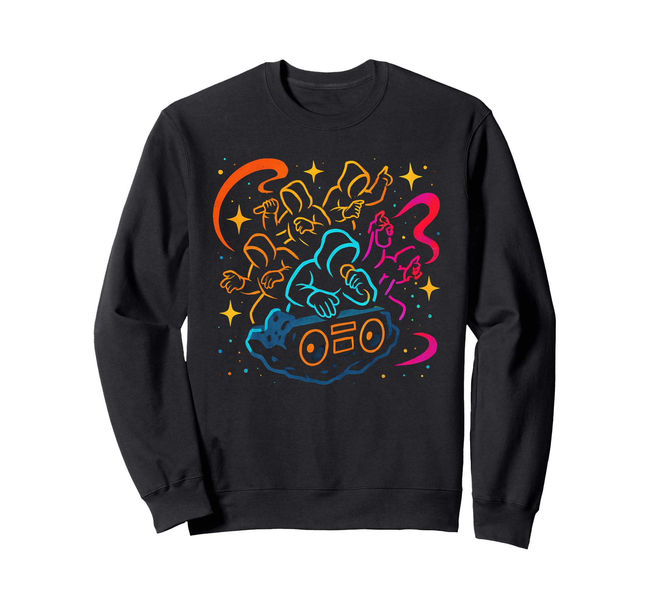 Cosmic Cipher Hip Hop Flow Old Sweatshirt - Aesthetic Graphic for Adults - T-Shirt, Sweatshirt, Hoodie