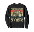 Photo Camera Photographer Flash Sweatshirt - Minimalist Print for Adults - T-Shirt, Sweatshirt, Hoodie