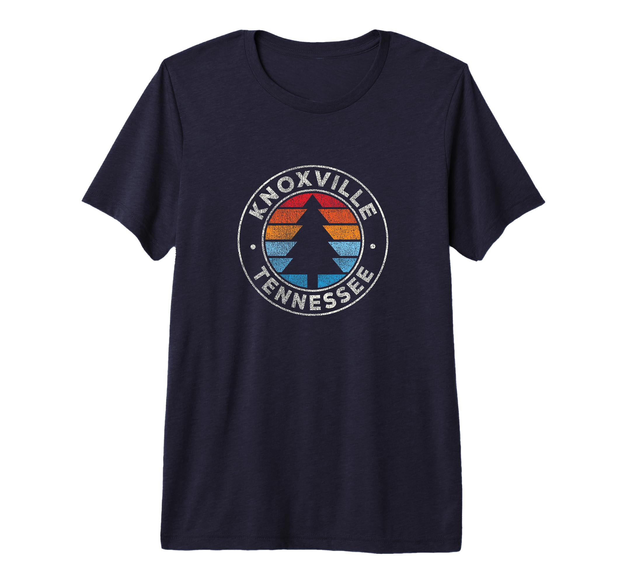 Knoxville Tennessee Tn 70S Tri Blend T-Shirt - Trendy Graphic for Adults - T-Shirt, Sweatshirt, Hoodie