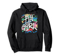 Fly 80S 90S Old School Distressed Camo B Hoodie - Aesthetic Graphic Unisex - T-Shirt, Sweatshirt, Hoodie