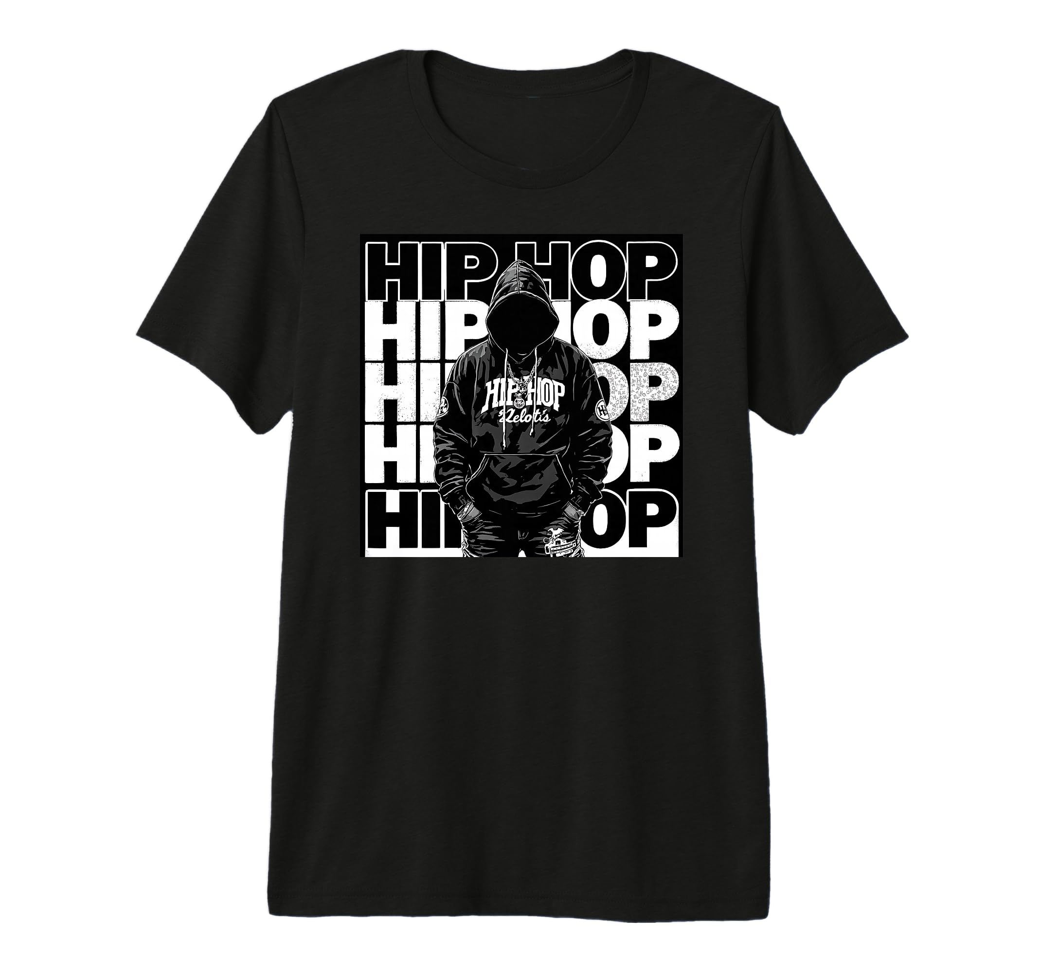 Old School Rapper Hip Hop Tri Blend Hoodie - Unique Graphic Men Women - T-Shirt, Sweatshirt, Hoodie