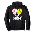 Mom Cubed Mom3 Mom Three Baseball Hoodie - Streetwear Style Men Women - T-Shirt, Sweatshirt, Hoodie