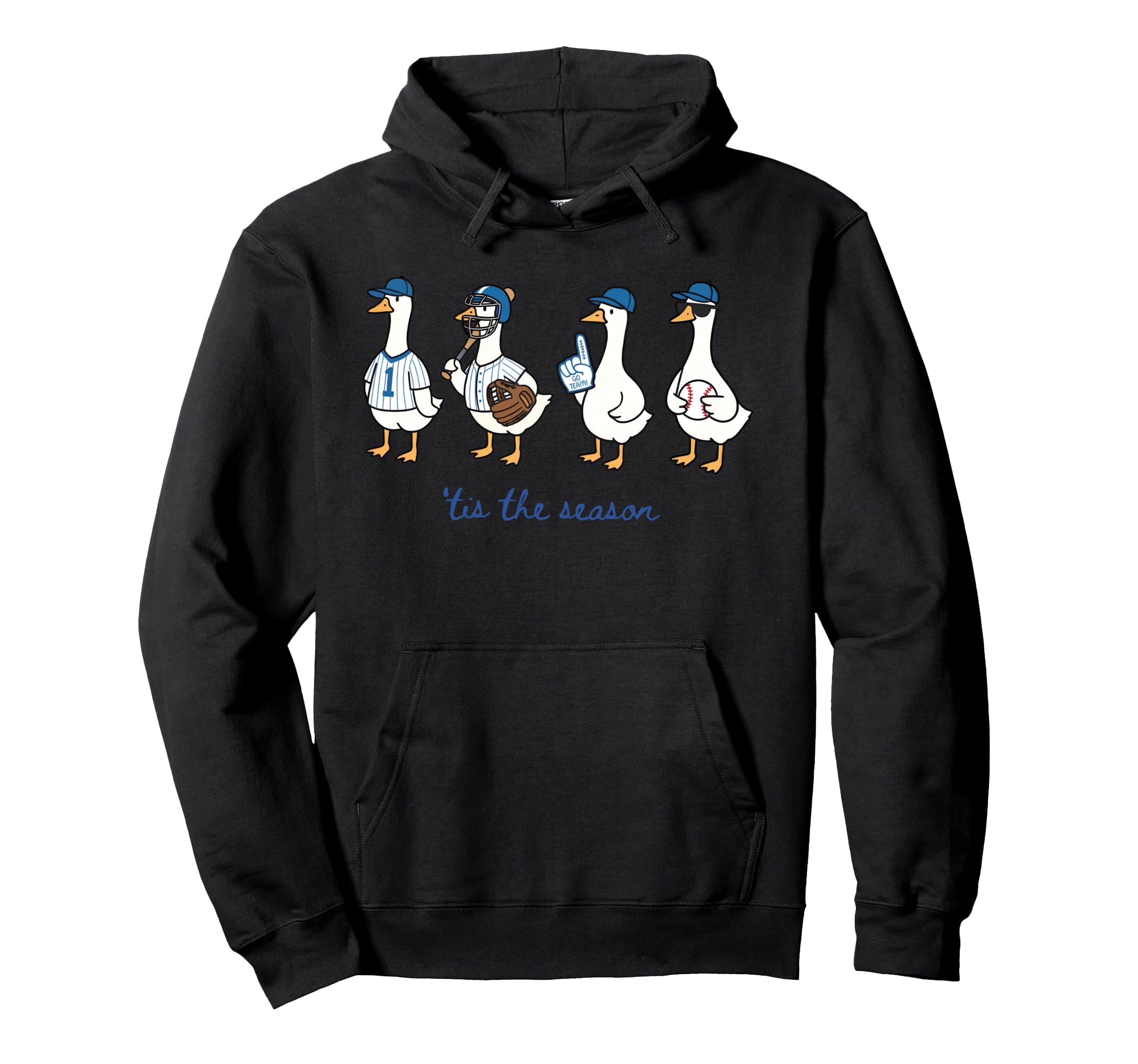 Funny Tis Season Baseball Silly Goose Hoodie - Casual Everyday Wear Unisex - T-Shirt, Sweatshirt, Hoodie