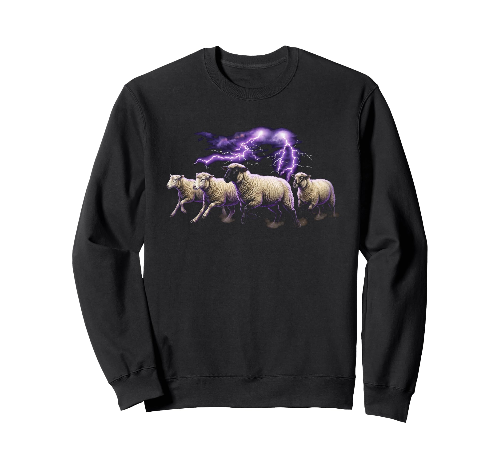 Sheep 90S Funny Sheep 80S Sweatshirt - Casual Everyday Wear for Adults - T-Shirt, Sweatshirt, Hoodie