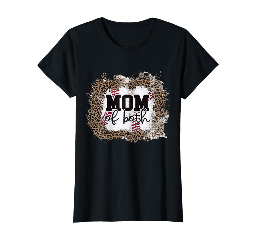 Womens Mom Both Softball Baseball Mama T-Shirt - Streetwear Style Unisex - T-Shirt, Sweatshirt, Hoodie