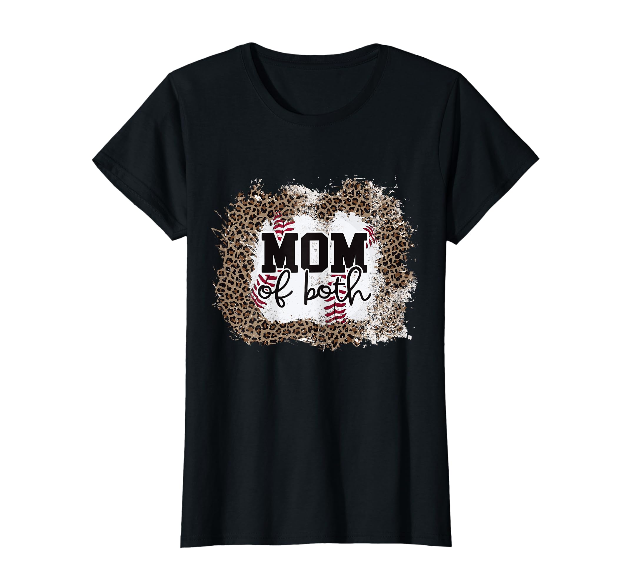 Womens Mom Both Softball Baseball Mama T-Shirt - Streetwear Style Unisex - T-Shirt, Sweatshirt, Hoodie