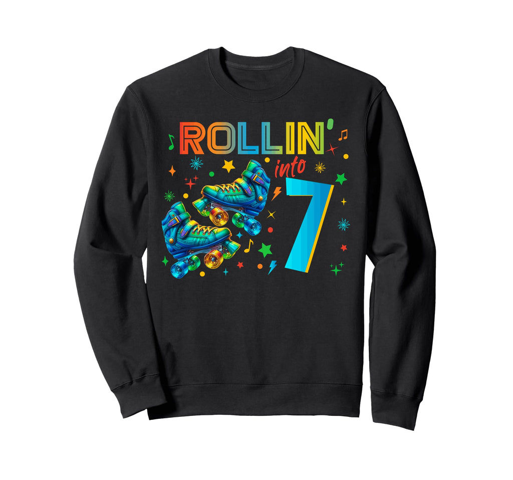 Roller Skates Birthday Skating Sweatshirt - Graphic Print for Adults - T-Shirt, Sweatshirt, Hoodie