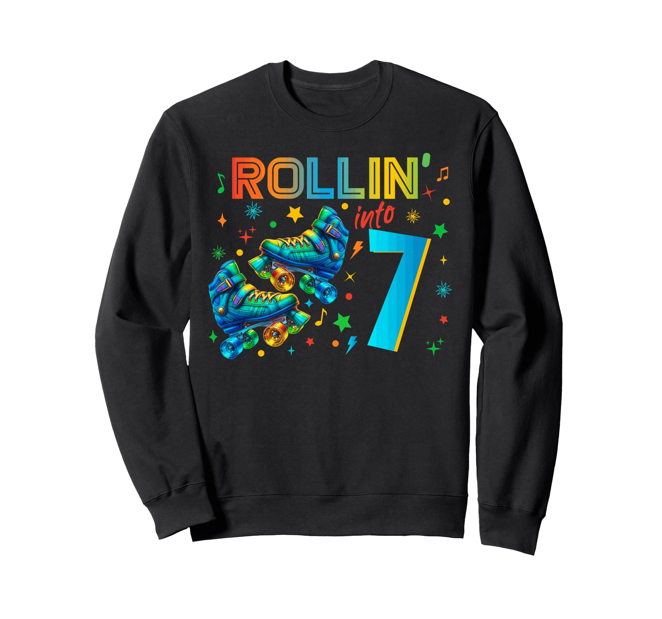 Roller Skates Birthday Skating Sweatshirt - Graphic Print for Adults - T-Shirt, Sweatshirt, Hoodie
