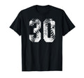 White Baseball Number 30 Jersey T-Shirt - Fun Novelty Design Men Women - T-Shirt, Sweatshirt, Hoodie
