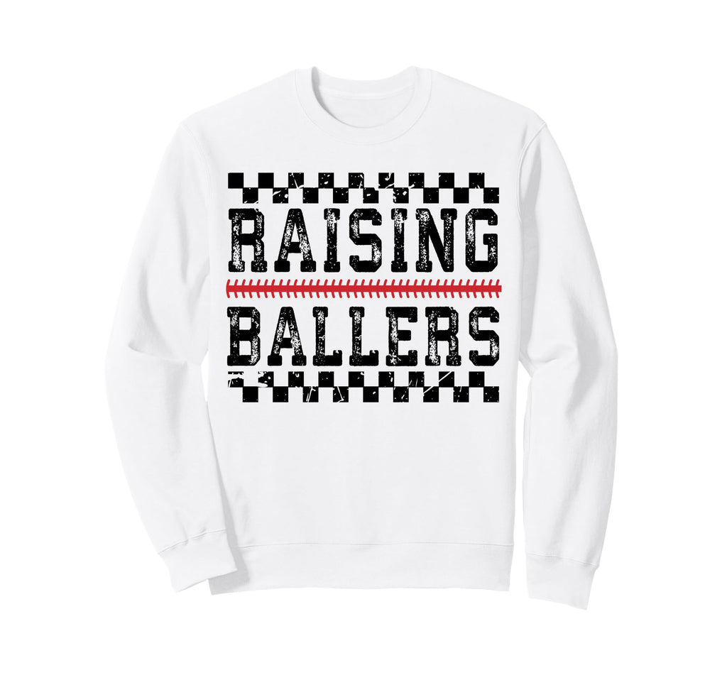 Raising Ballers Funny Baseball Sweatshirt - Aesthetic Graphic Men Women - T-Shirt, Sweatshirt, Hoodie