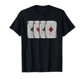 Distressed Four Aces Poker Playing Card T-Shirt - Streetwear Style Unisex - T-Shirt, Sweatshirt, Hoodie