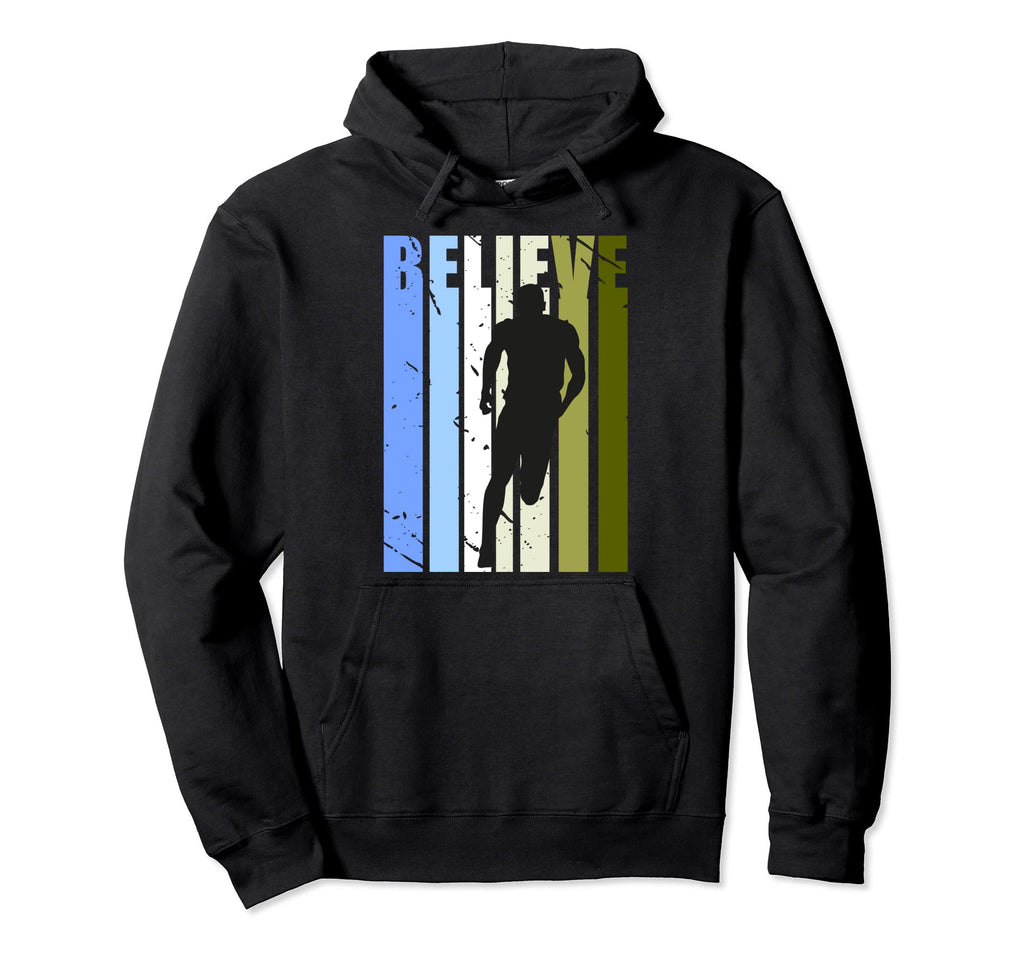 Mens Athletics Runner Running Hoodie - Fun Novelty Design for Adults - T-Shirt, Sweatshirt, Hoodie