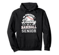Proud Daddy Baseball Senior 2023 Hoodie - Minimalist Print for Adults - T-Shirt, Sweatshirt, Hoodie