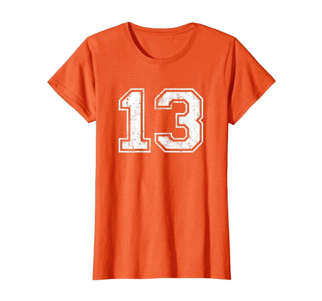 Number 13 Distressed Thirteen Sport T-Shirt - Streetwear Style Unisex - T-Shirt, Sweatshirt, Hoodie