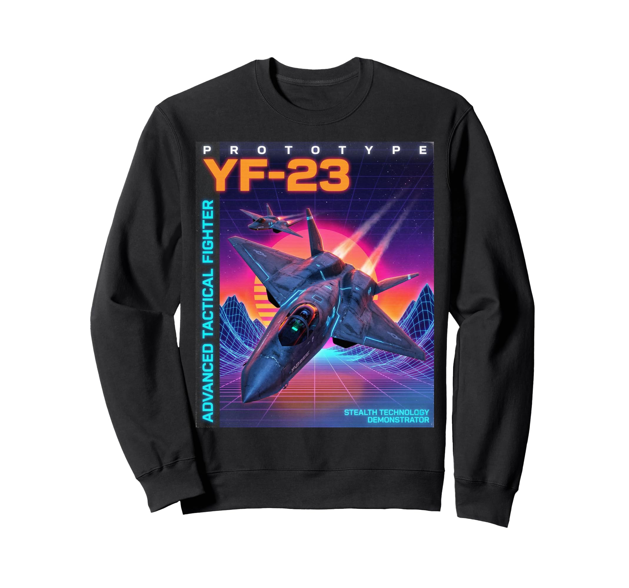 Yf 23 Jet Fighter Y2K Aesthetic Sweatshirt - Streetwear Style Men Women - T-Shirt, Sweatshirt, Hoodie