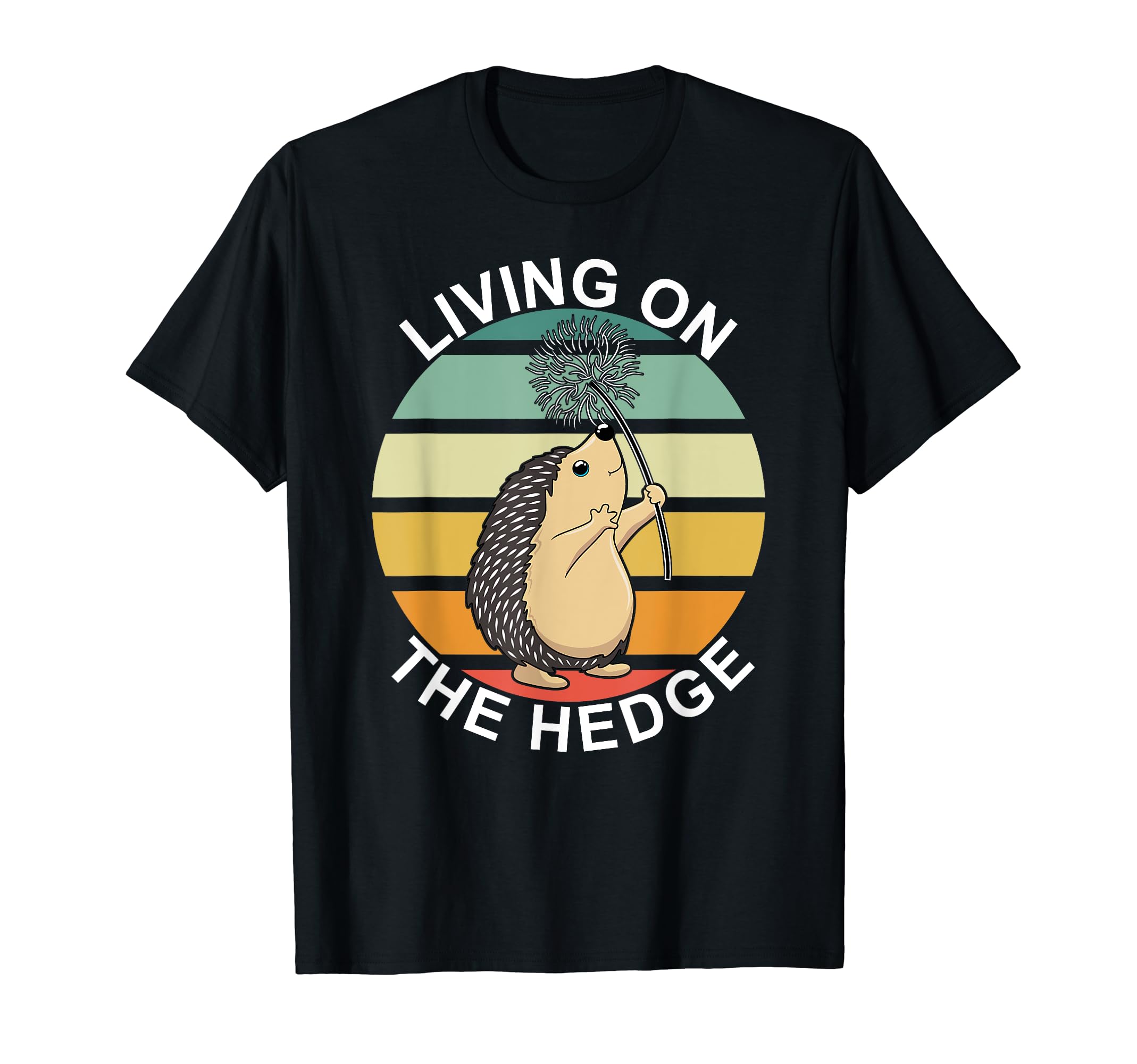 Living Hedge Hedgehog Animal Dandelion T-Shirt - Graphic Print Men Women - T-Shirt, Sweatshirt, Hoodie
