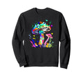 Colorful Mushroom Paint Sweatshirt - Fun Novelty Design for Adults - T-Shirt, Sweatshirt, Hoodie