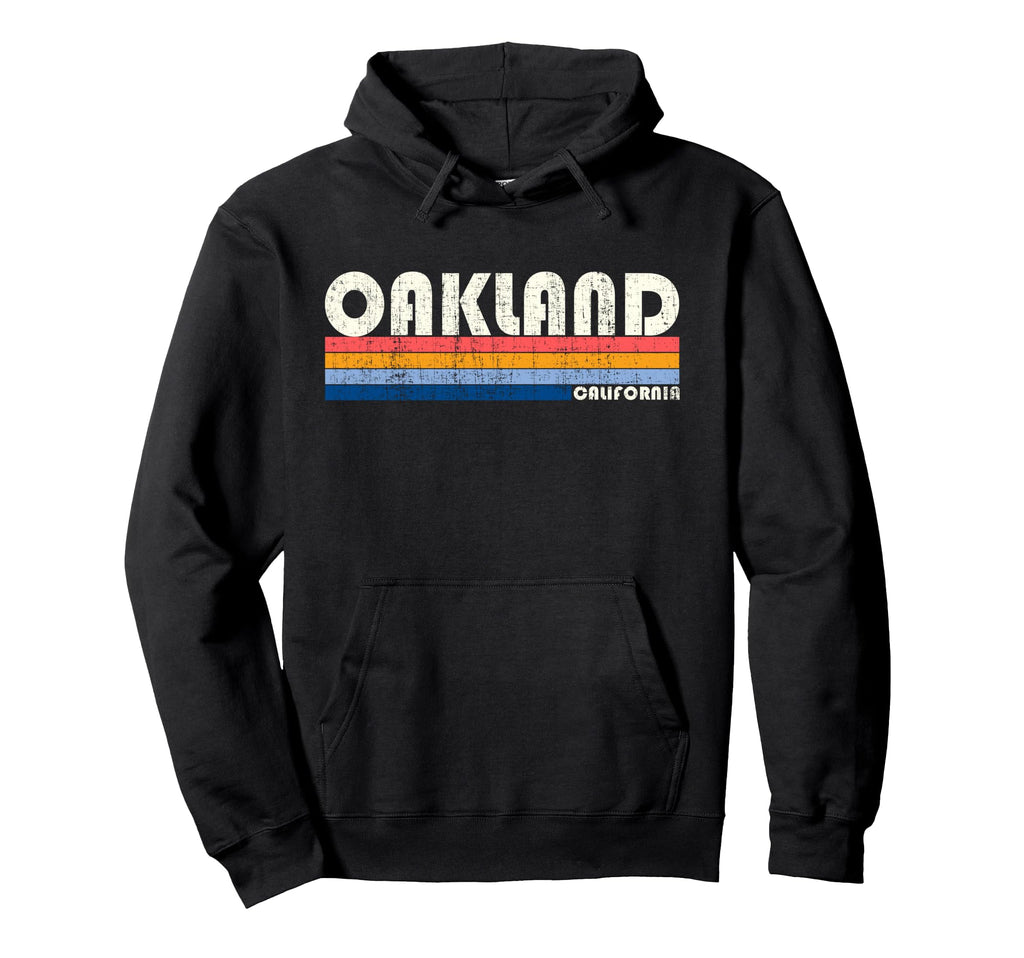 70S 80S Oakland Ca Hoodie - Minimalist Print Unisex - T-Shirt, Sweatshirt, Hoodie