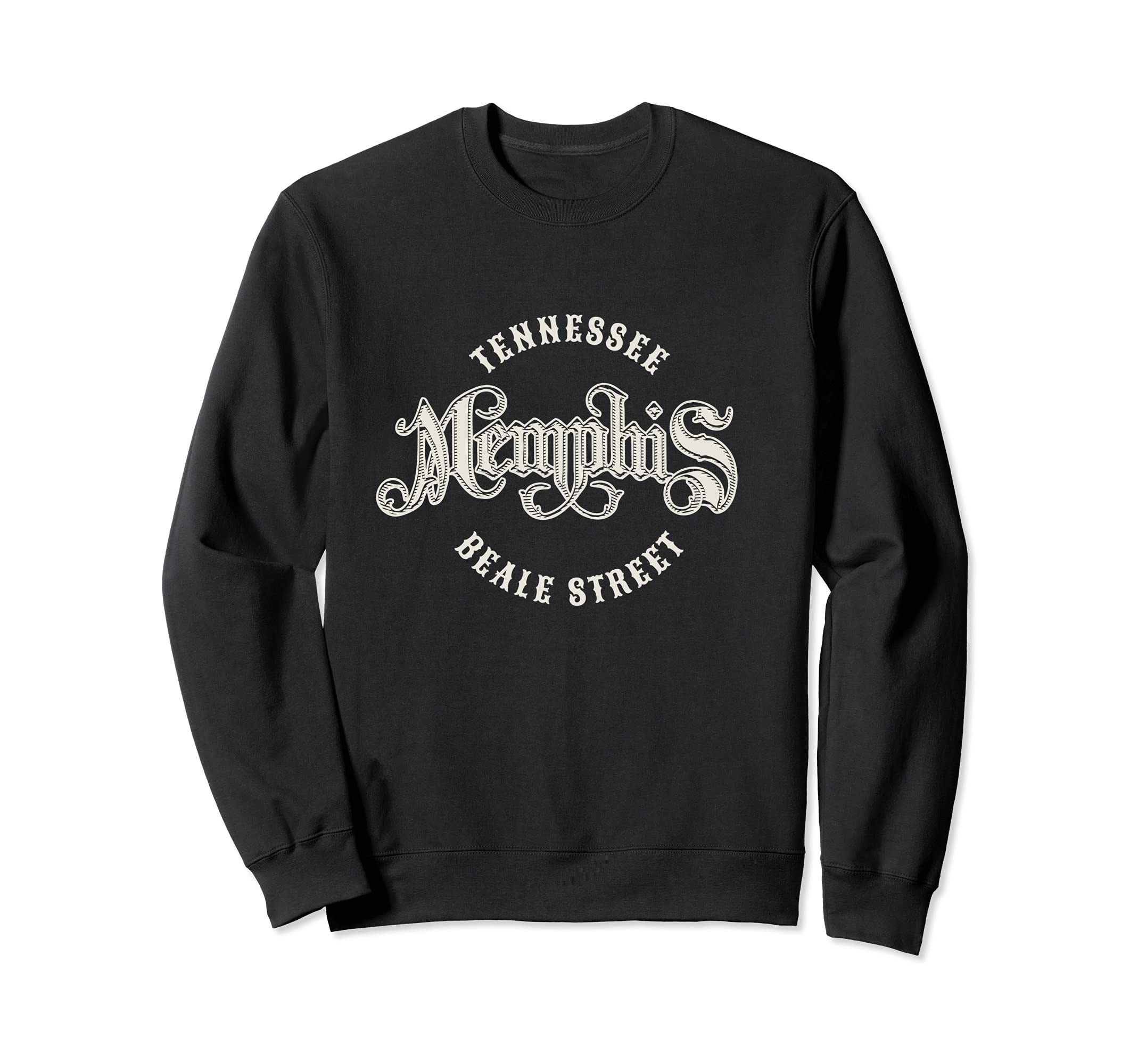 Memphis Beale Street Tennessee Usa Sweatshirt - Minimalist Print for Adults - T-Shirt, Sweatshirt, Hoodie