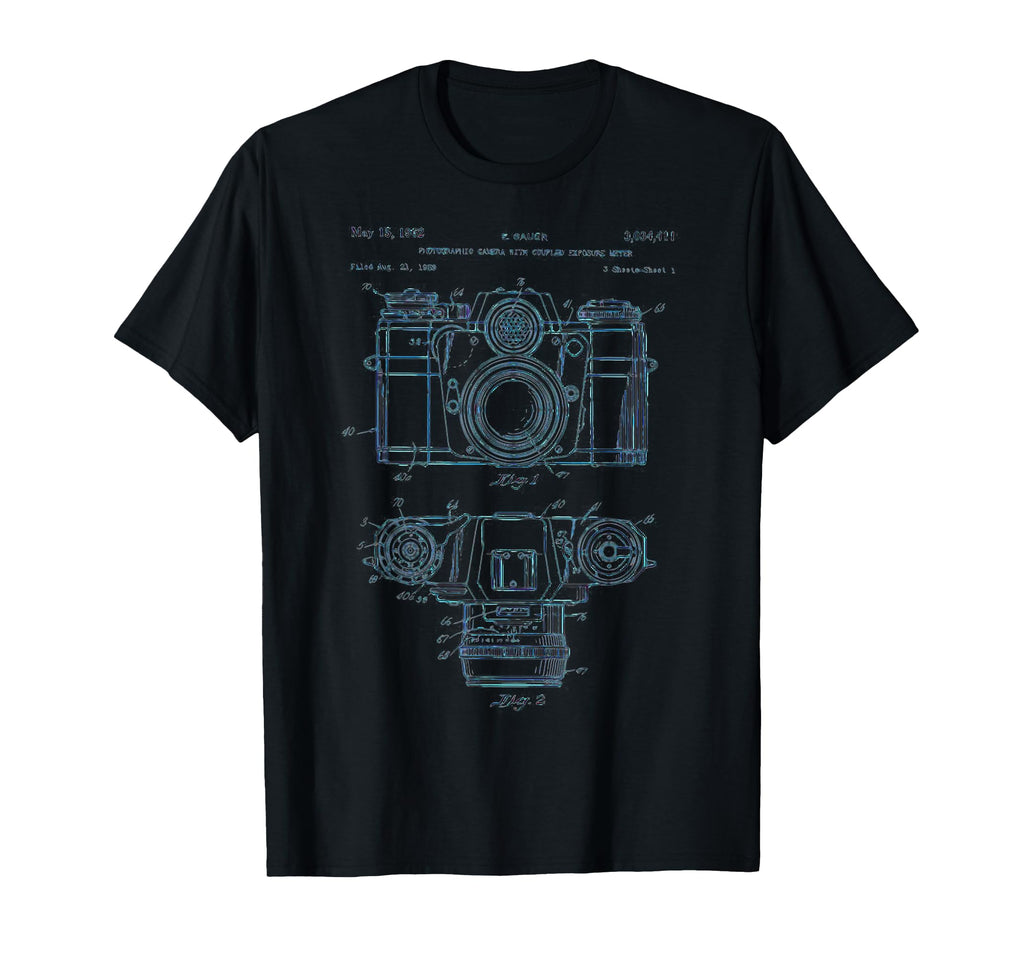 Photography Lover Gift Camera Patent T-Shirt - Unique Graphic for Adults - T-Shirt, Sweatshirt, Hoodie