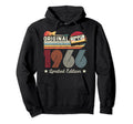 Original 1966 Birthday Guitar Hoodie - Fun Novelty Design for Adults - T-Shirt, Sweatshirt, Hoodie