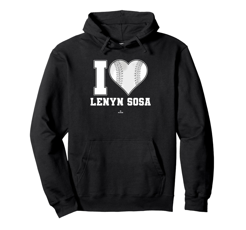I Heart Baseball Stitch Lenyn Sosa Hoodie - Trendy Graphic for Adults - T-Shirt, Sweatshirt, Hoodie