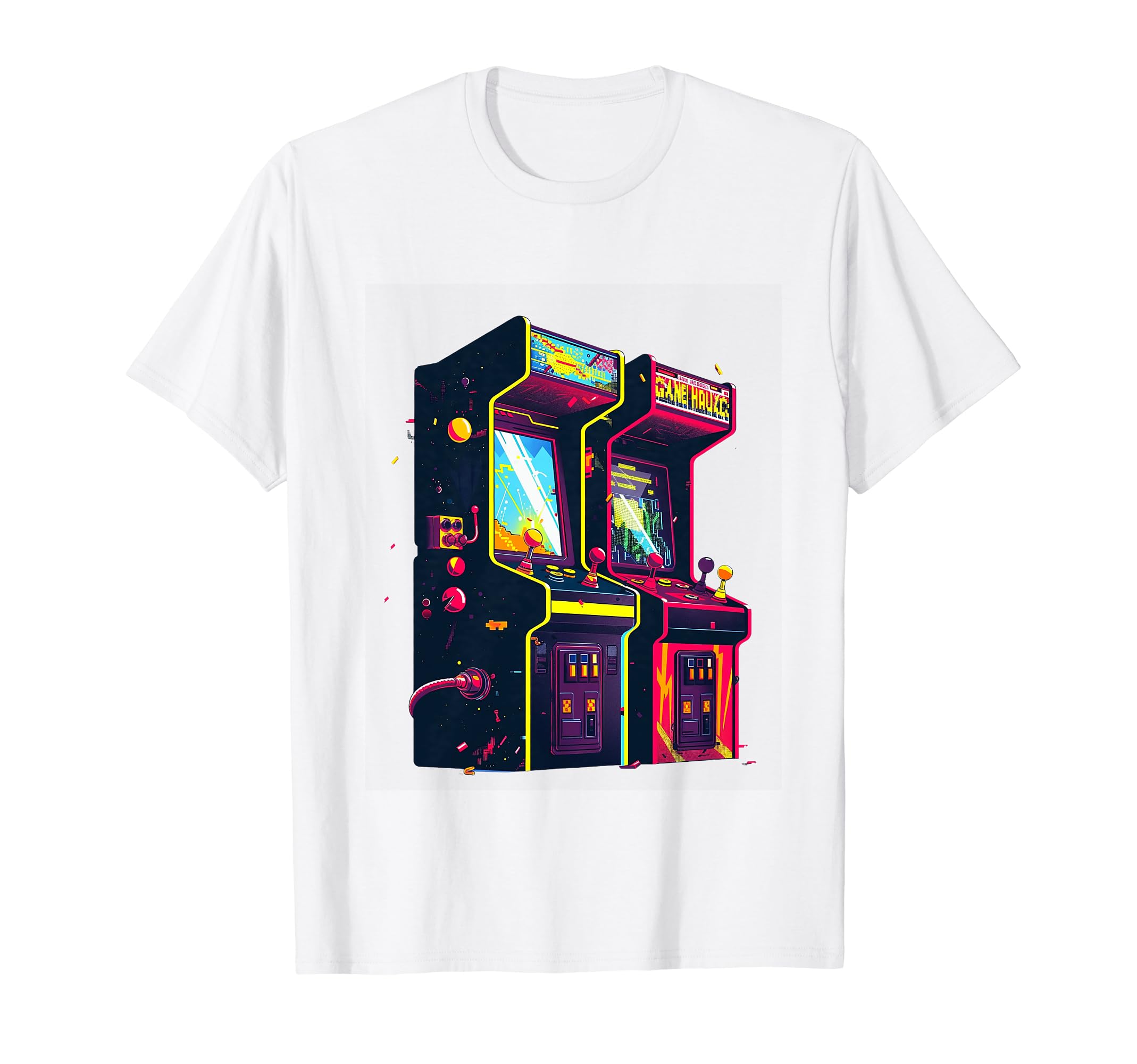 Arcade Machine Gaming T-Shirt - Minimalist Print Men Women - T-Shirt, Sweatshirt, Hoodie