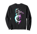 Black Crow Raven Crescent Moon Sweatshirt - Aesthetic Graphic Men Women - T-Shirt, Sweatshirt, Hoodie