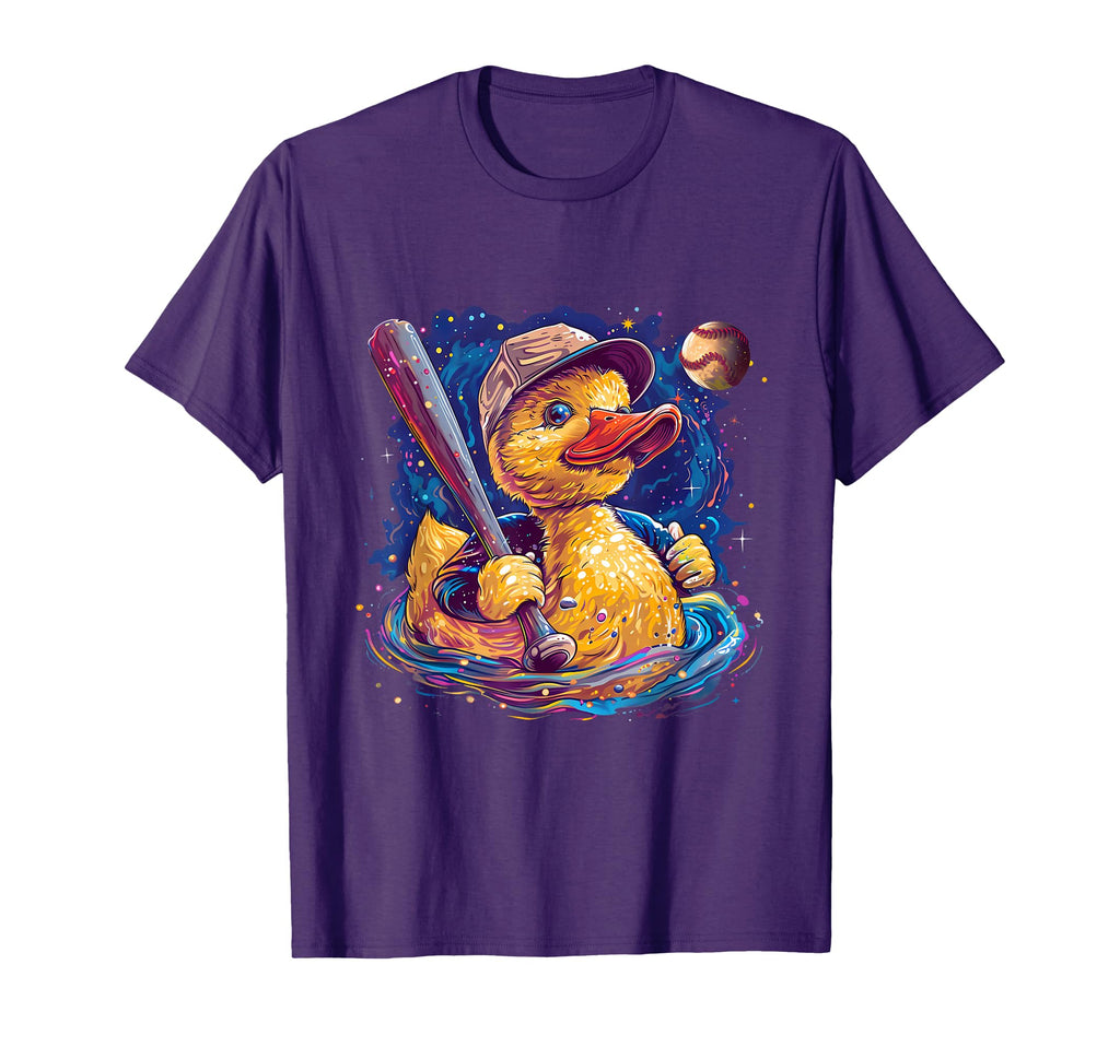 Rubber Duck Baseball Player Rubber Duckie T-Shirt - Novelty Apparel Unisex - T-Shirt, Sweatshirt, Hoodie